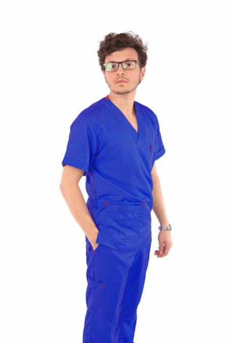 classic scrub set blue