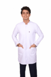 men’s royal long lab coat