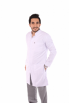 men’s royal long lab coat