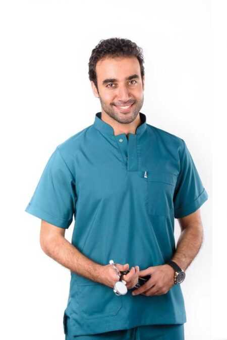 royal scrub set dark teal