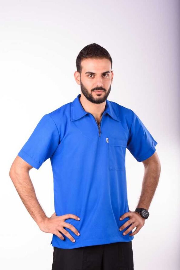 polo scrub blue