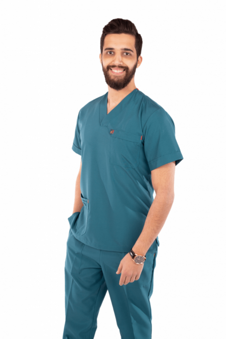 classic scrub set dark teal