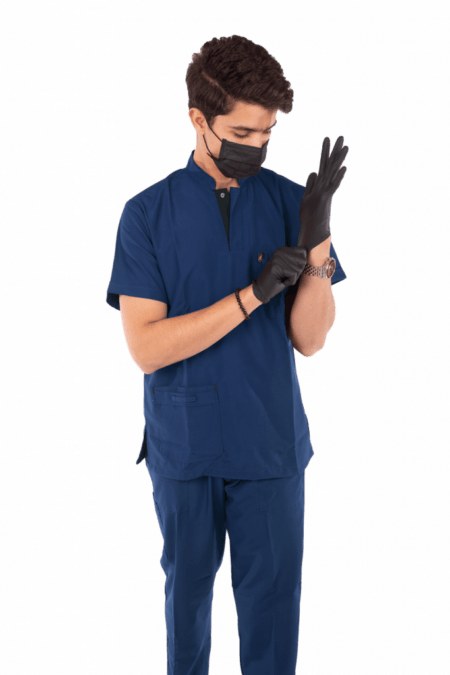 royal scrub set dark steel blue